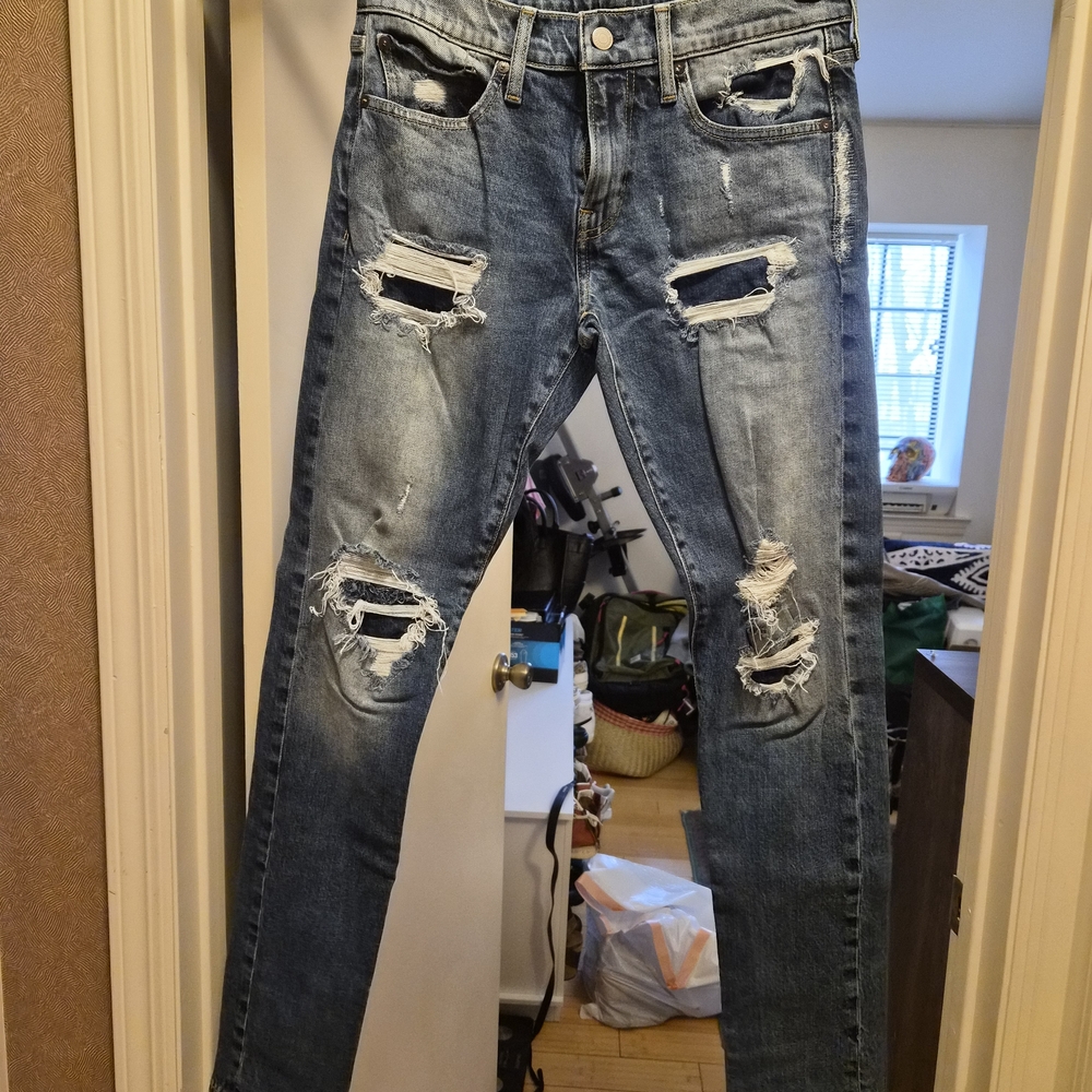 Distressed Blue Jeans for Men Lucky Brand